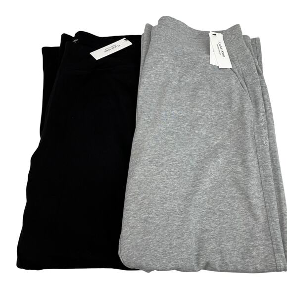 Calvin Klein Performance Plus SZ Bundle of 2 Jogger Sweatpants Gray Black 1X NWT - Picture 2 of 14